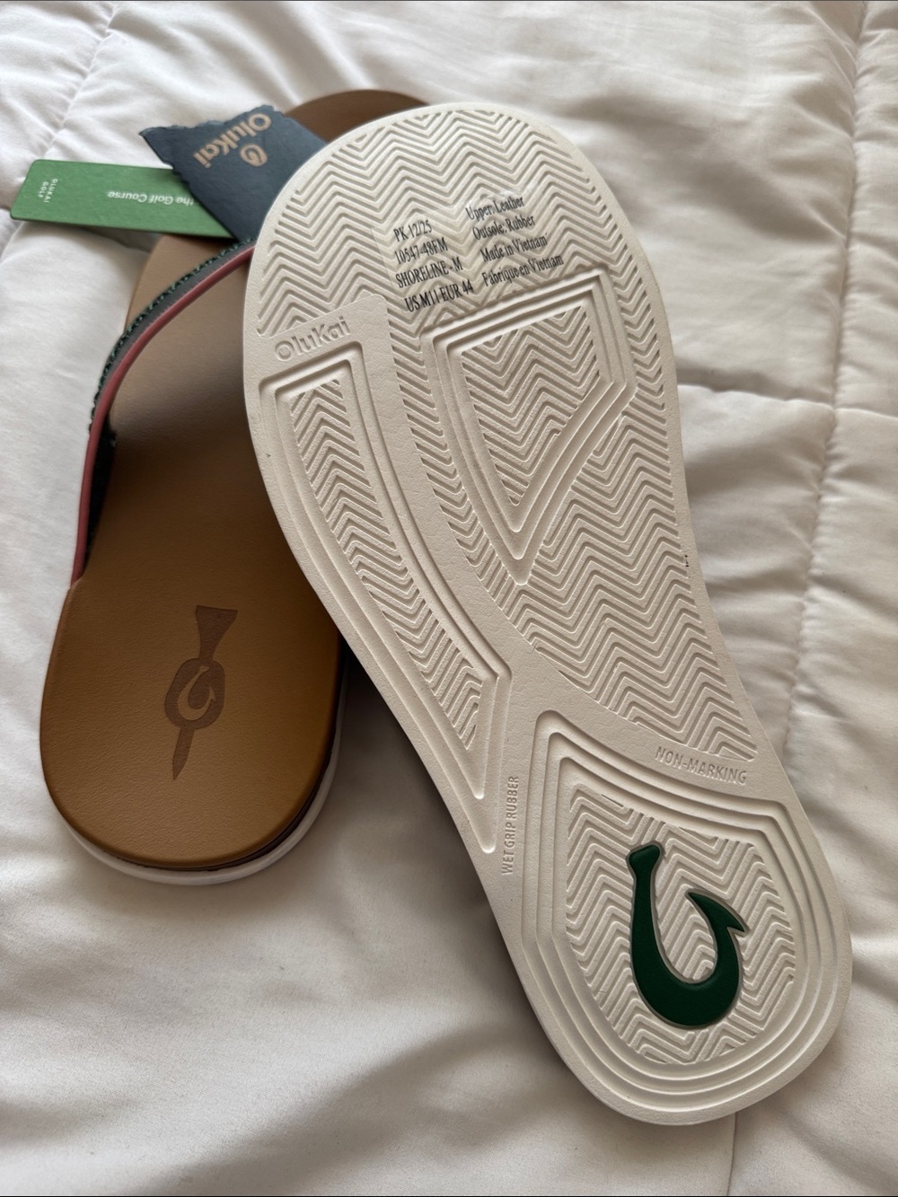 NWT OluKai Shoreline Men’s Leather Sandals size 11 - Picture 8 of 8